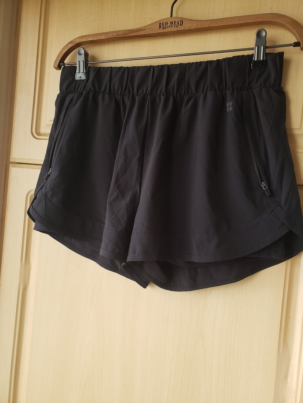 Sweaty Betty Black Athletic Shorts with 2 Zip Pockets